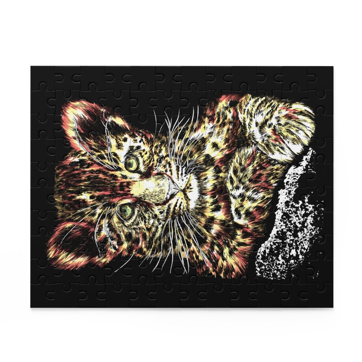 Charming Leopard Cub Puzzle – 120, 252, 500 - Piece Options - Curran Artworks