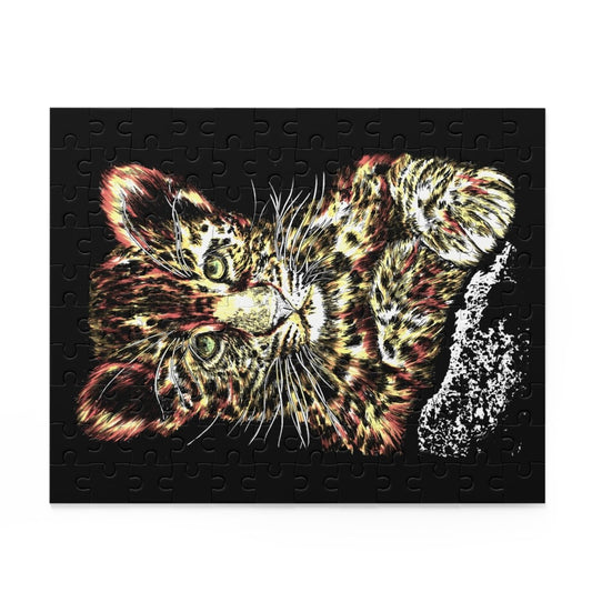 Charming Leopard Cub Puzzle – 120, 252, 500 - Piece Options - Curran Artworks