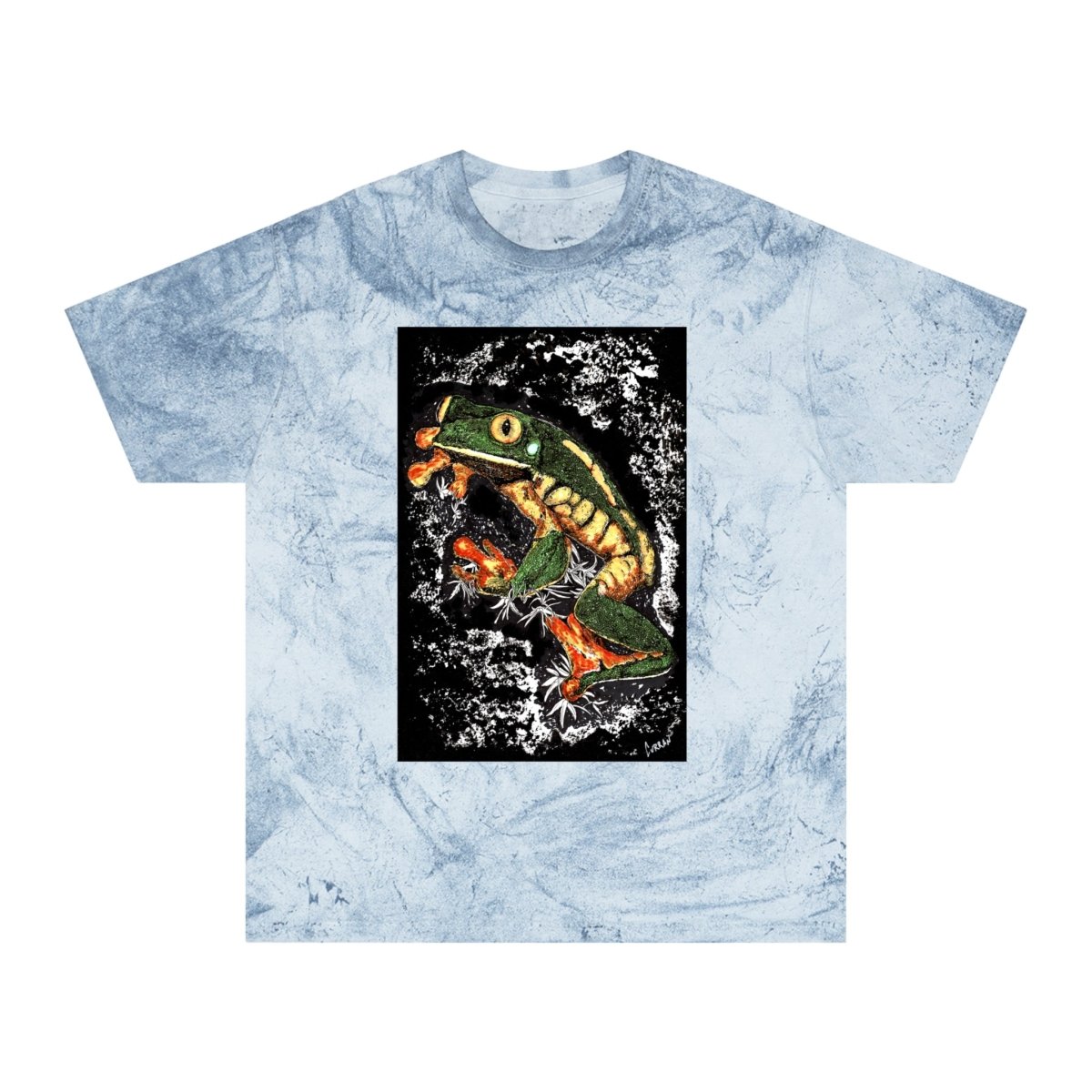 Color Blast Frog T-Shirt - Vibrant Nature - Inspired Unisex Tee - Curran Artworks
