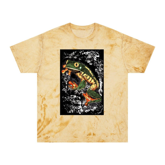 Color Blast Frog T-Shirt - Vibrant Nature - Inspired Unisex Tee - Curran Artworks