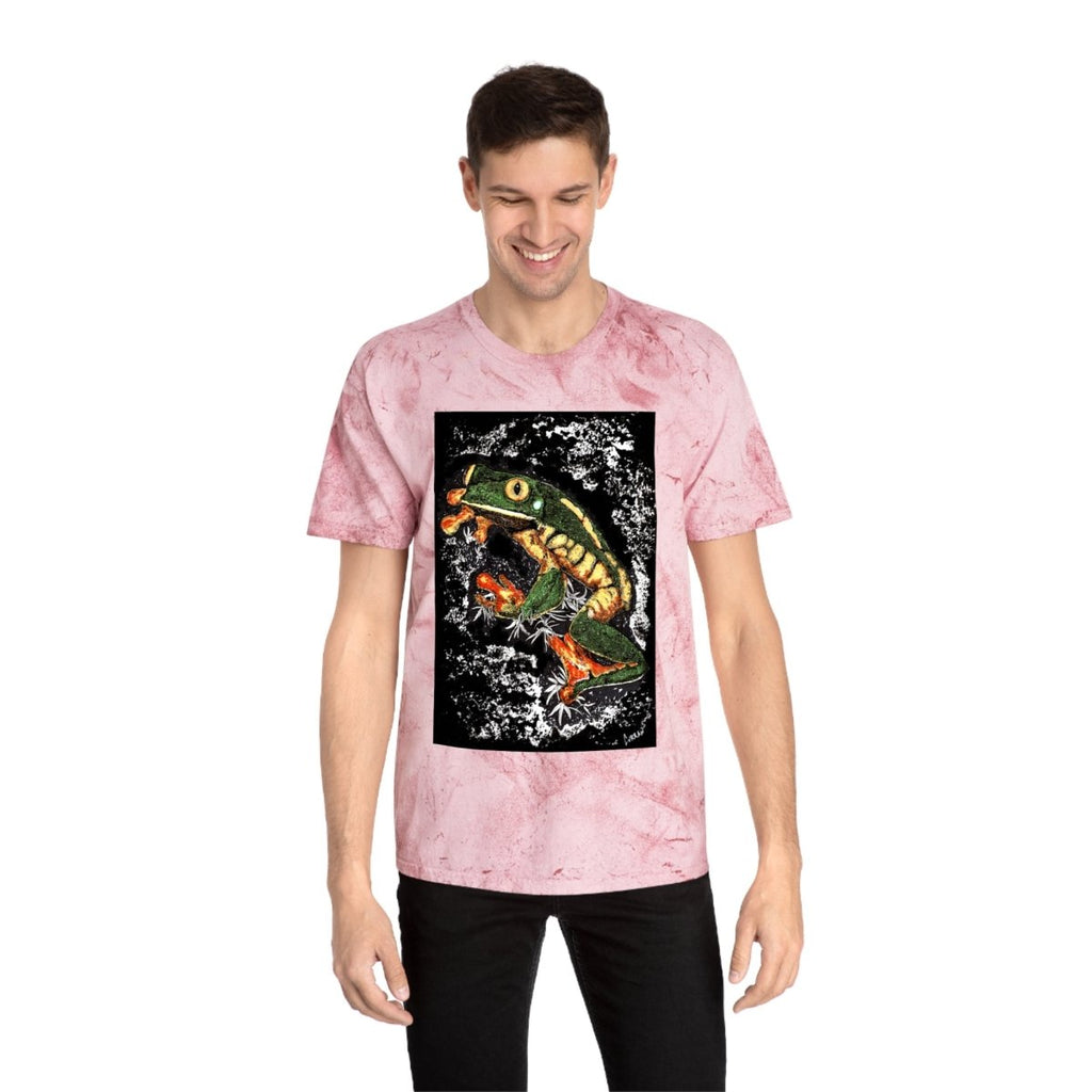 Color Blast Frog T-Shirt - Vibrant Nature - Inspired Unisex Tee - Curran Artworks