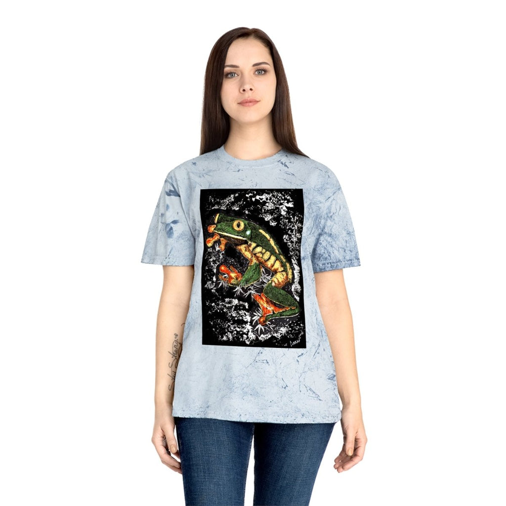 Color Blast Frog T-Shirt - Vibrant Nature - Inspired Unisex Tee - Curran Artworks
