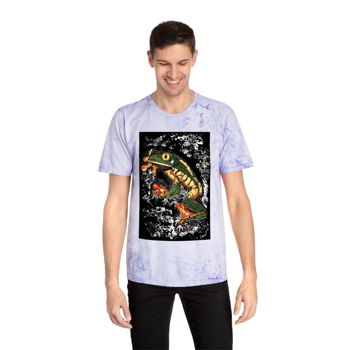 Color Blast Frog T-Shirt - Vibrant Nature - Inspired Unisex Tee - Curran Artworks