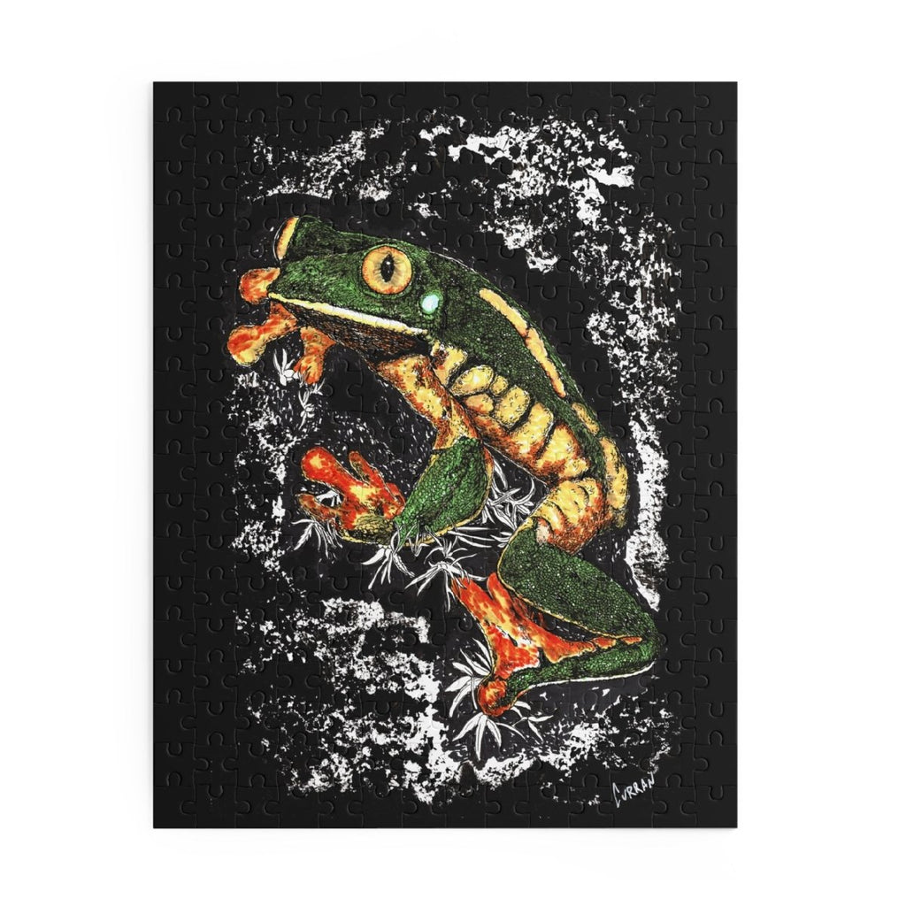 Colorful Frog Art Puzzle - Perfect for Nature Lovers - 120, 252, 500 Pieces - Curran Artworks