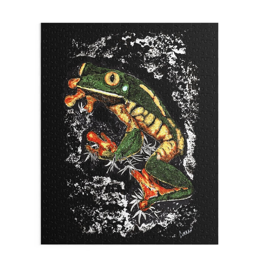 Colorful Frog Art Puzzle - Perfect for Nature Lovers - 120, 252, 500 Pieces - Curran Artworks