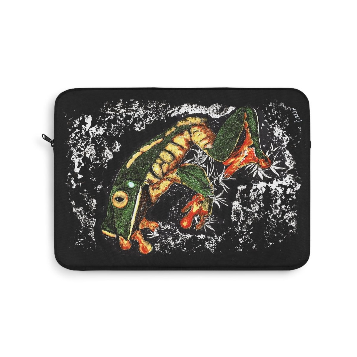 Colorful Frog Laptop Sleeve - Stylish, Protective Case for Creatives - Curran Artworks