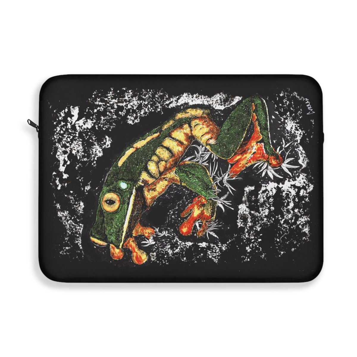 Colorful Frog Laptop Sleeve - Stylish, Protective Case for Creatives - Curran Artworks