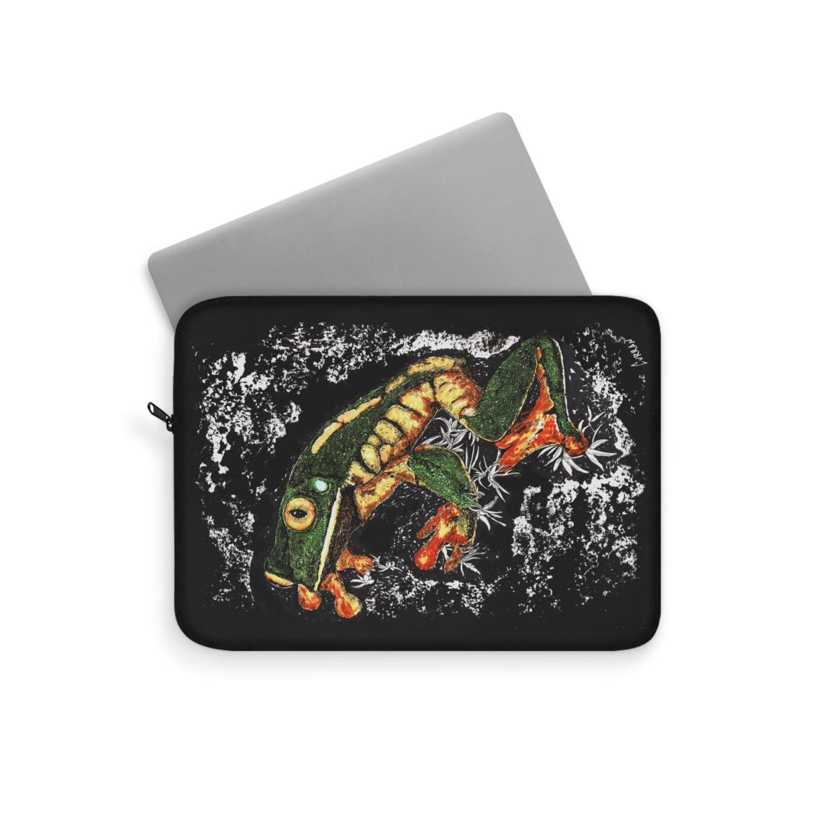Colorful Frog Laptop Sleeve - Stylish, Protective Case for Creatives - Curran Artworks