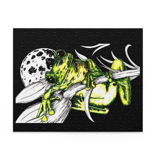 Colorful Frog Themed Puzzle - 500 - Piece Jigsaw for Nature Lovers - Curran Artworks