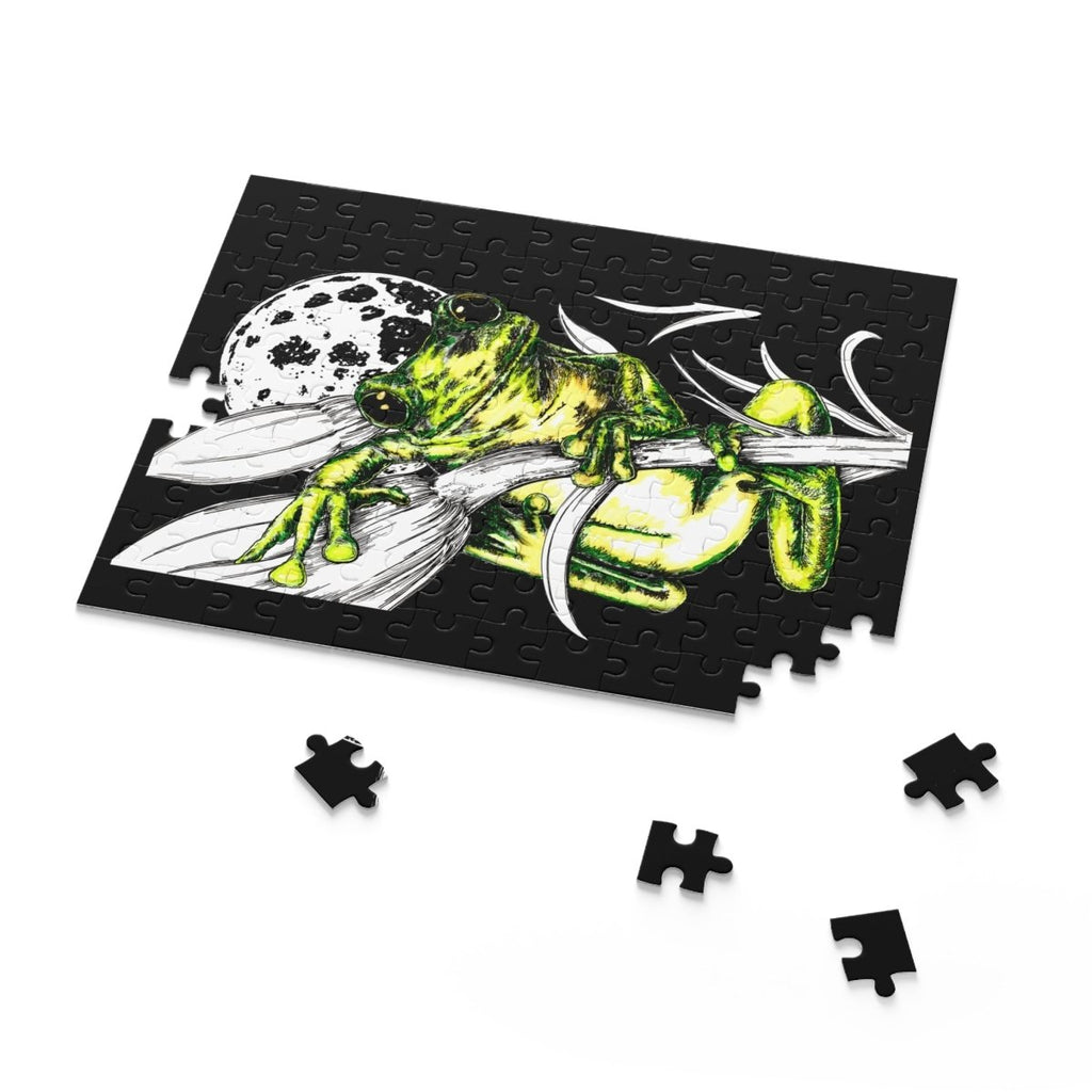Colorful Frog Themed Puzzle - 500 - Piece Jigsaw for Nature Lovers - Curran Artworks