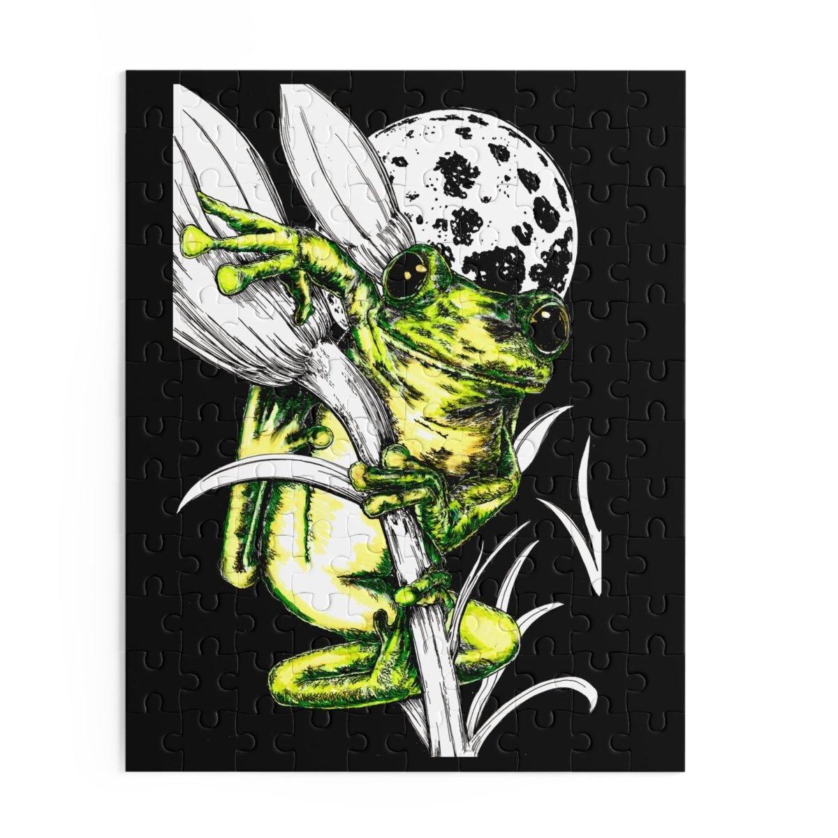 Colorful Frog Themed Puzzle - 500 - Piece Jigsaw for Nature Lovers - Curran Artworks