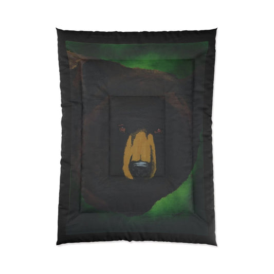 Cozy Brown Bear Comforter - Nature - Inspired Bedding for Animal Lovers - Curran Artworks