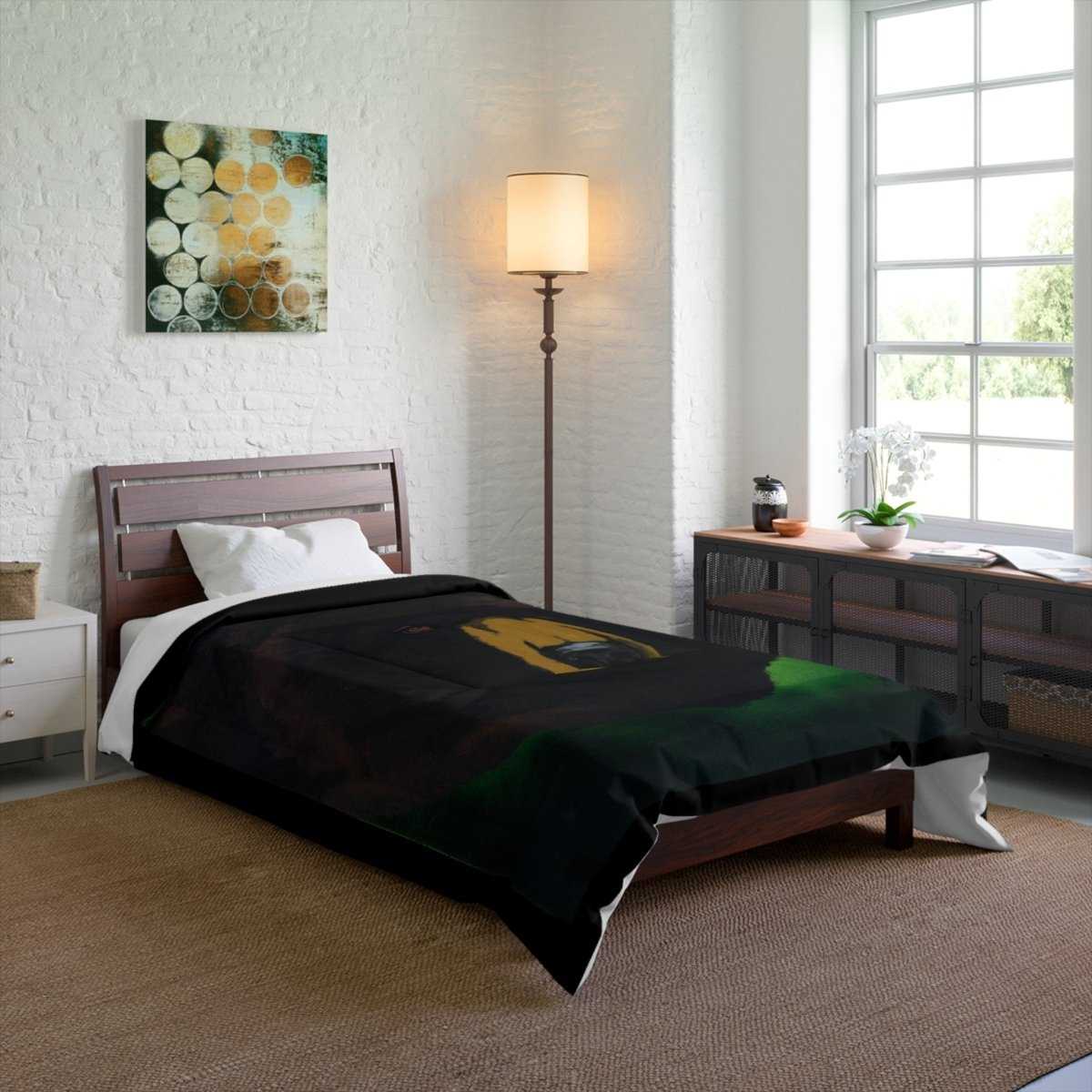 Cozy Brown Bear Comforter - Nature - Inspired Bedding for Animal Lovers - Curran Artworks