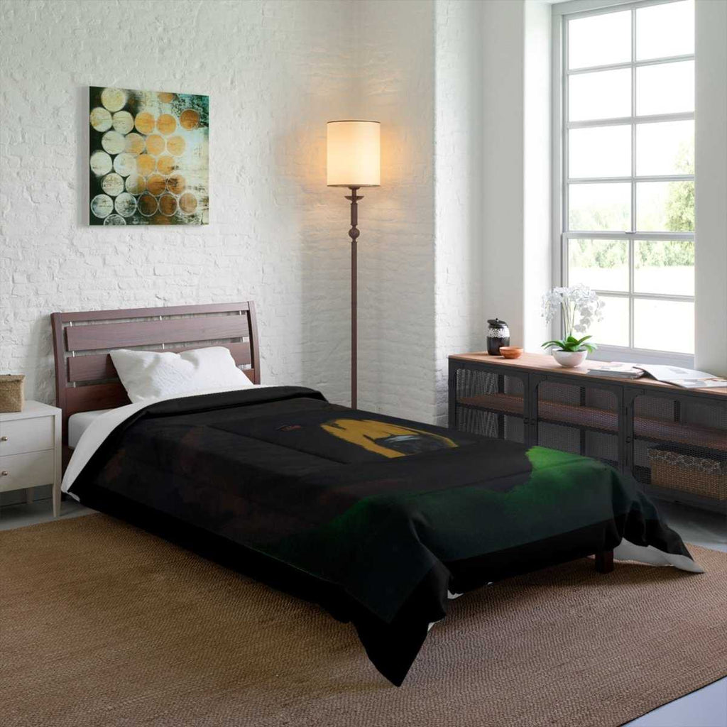 Cozy Brown Bear Comforter - Nature - Inspired Bedding for Animal Lovers - Curran Artworks