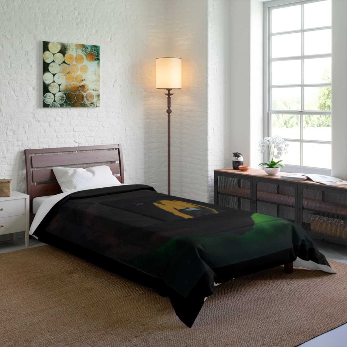 Cozy Brown Bear Comforter - Nature - Inspired Bedding for Animal Lovers - Curran Artworks