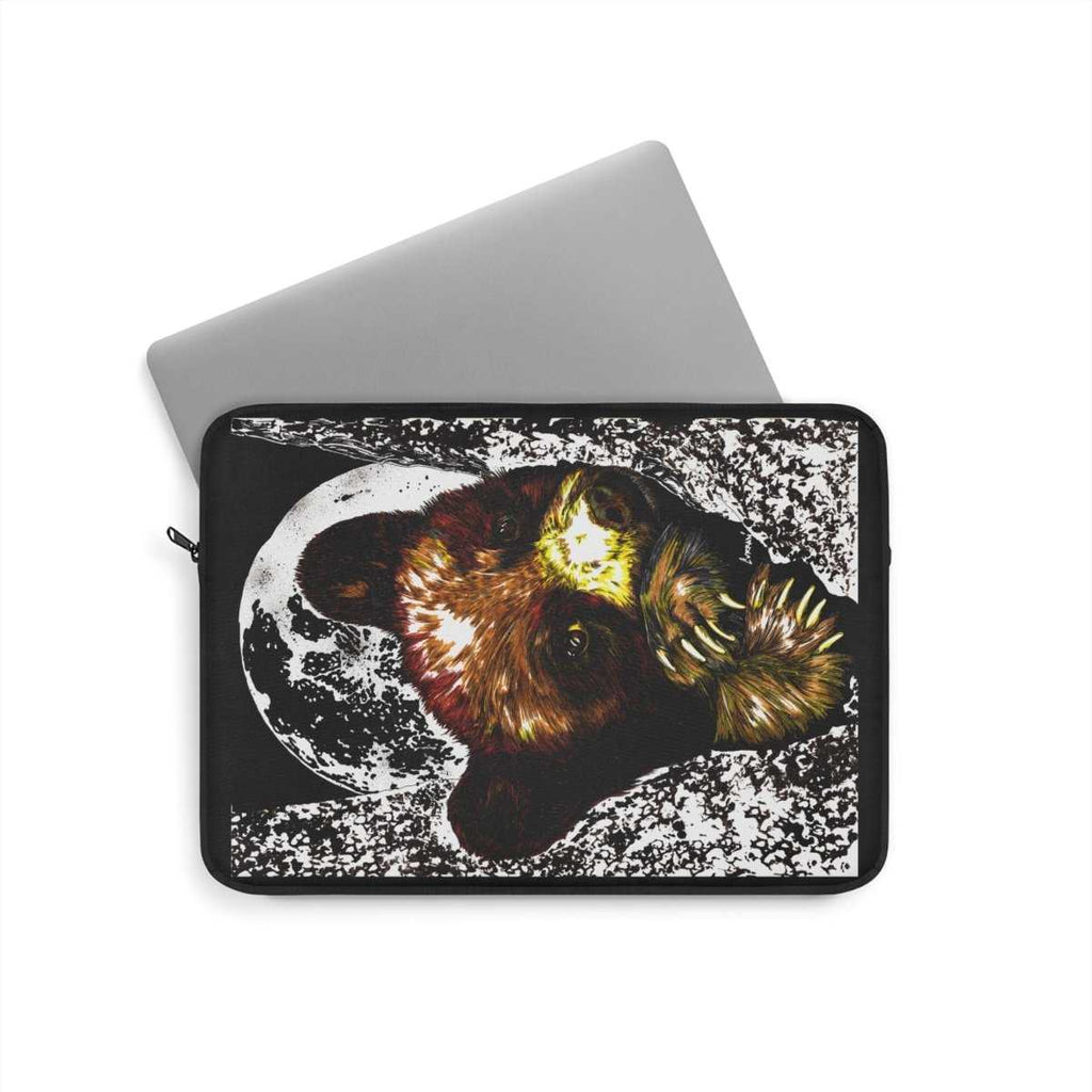 Brown Bear Cub Laptop Sleeve - Stylish Tech Accessory