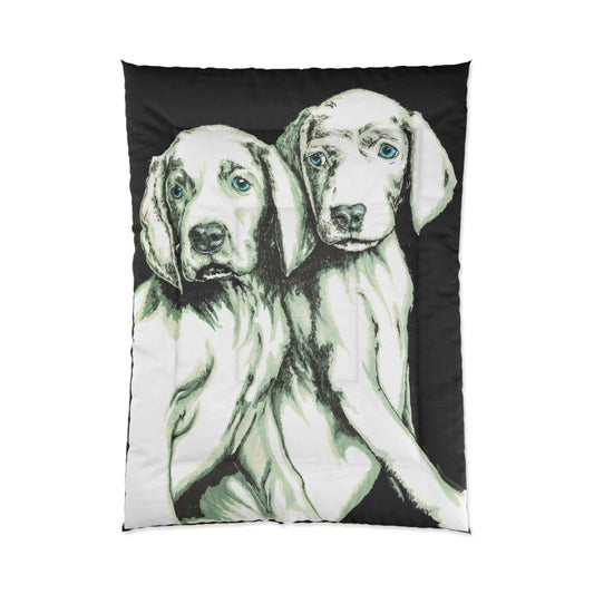 Cozy Dog Lovers Comforter - Twin Pet Blanket with Adorable Puppy Design - Curran Artworks