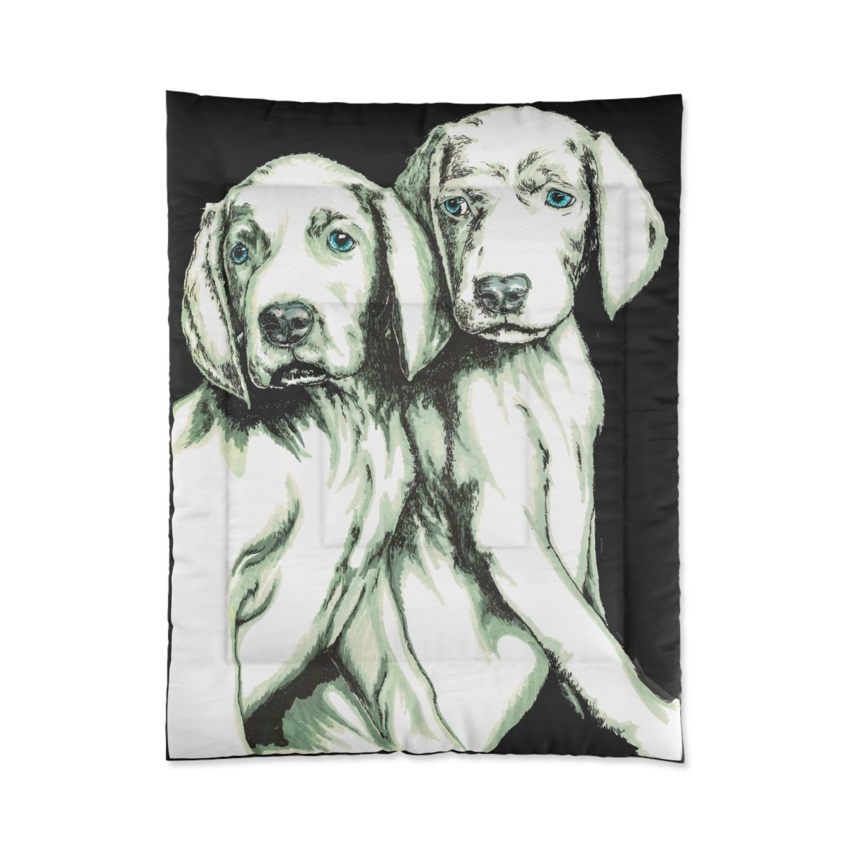 Cozy Dog Lovers Comforter - Twin Pet Blanket with Adorable Puppy Design - Curran Artworks