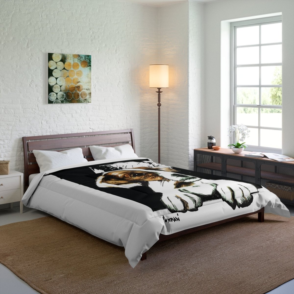 Cozy Dog Print Comforter - Perfect for Pet Lovers & Animal Enthusiasts - Curran Artworks