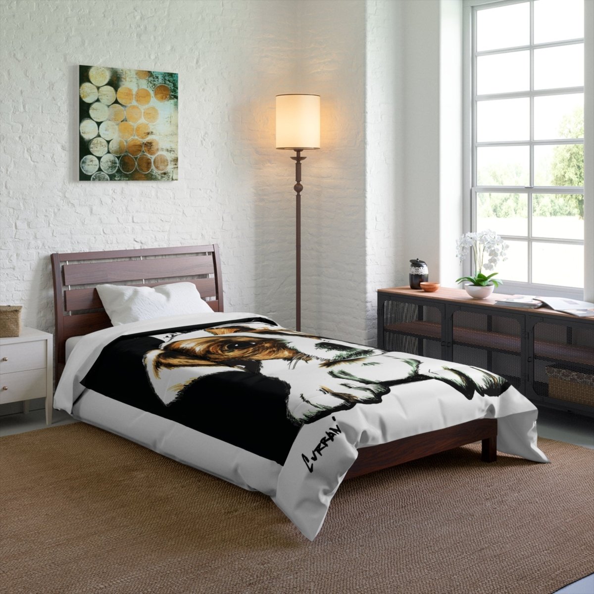 Cozy Dog Print Comforter - Perfect for Pet Lovers & Animal Enthusiasts - Curran Artworks