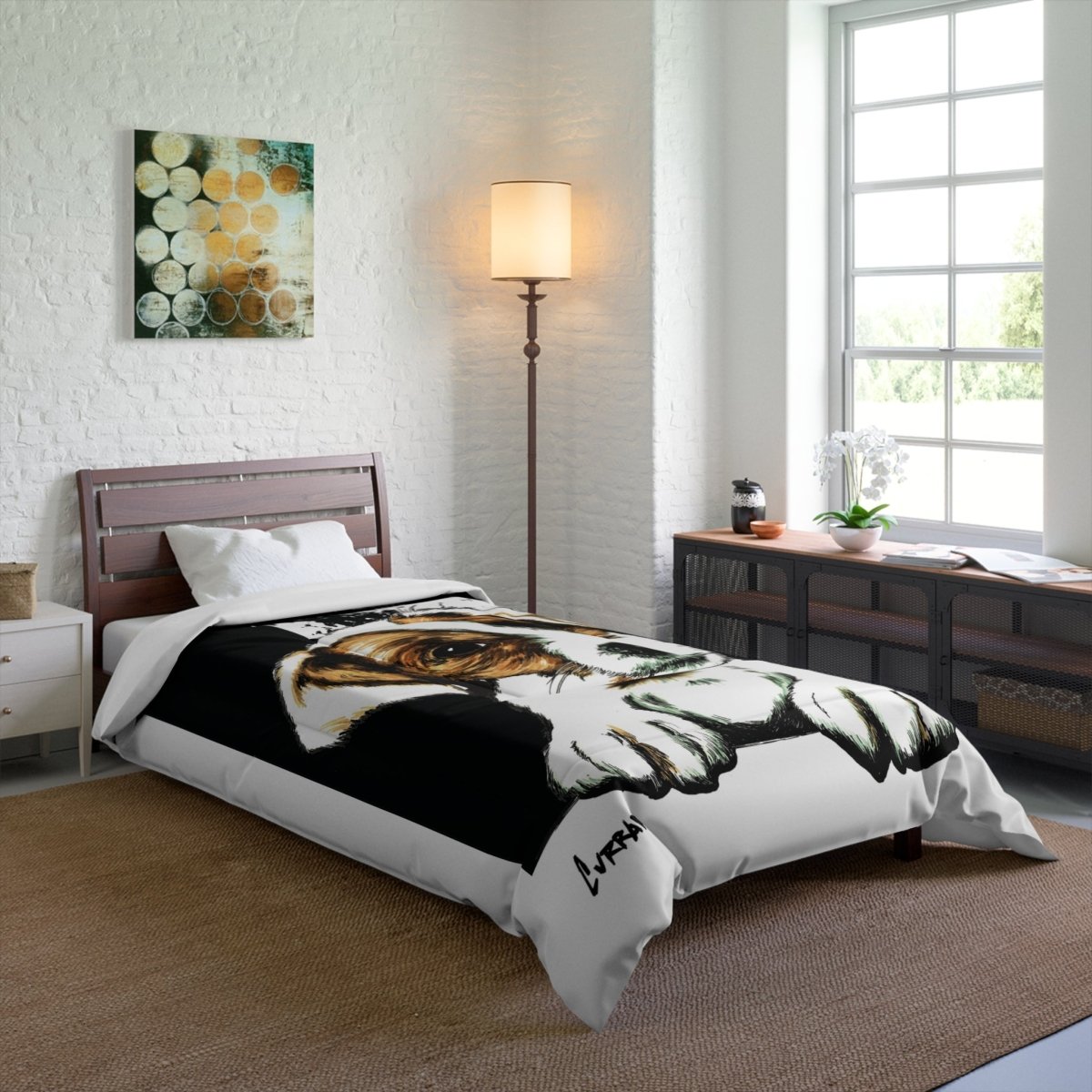 Cozy Dog Print Comforter - Perfect for Pet Lovers & Animal Enthusiasts - Curran Artworks