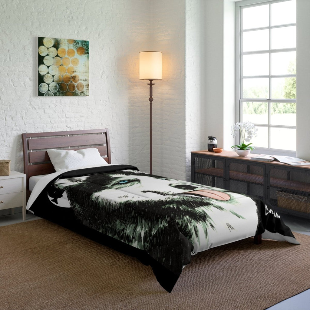 Cozy Husky Comforter - Stylish Dog - Themed Bedding for Pet Lovers - Curran Artworks