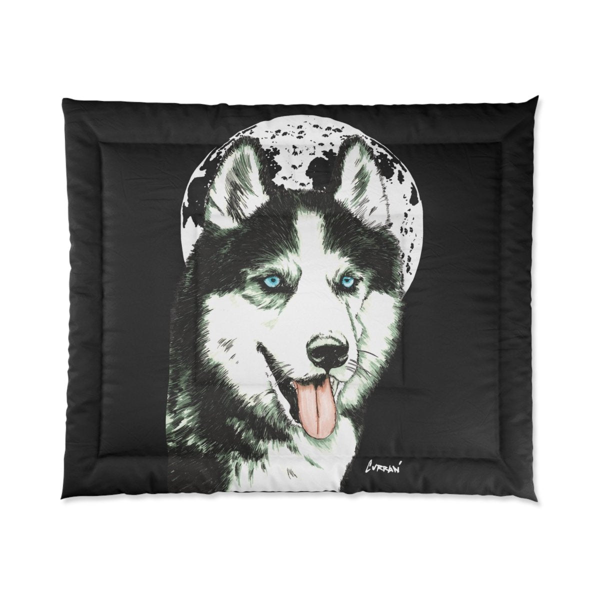 Cozy Husky Comforter - Stylish Dog - Themed Bedding for Pet Lovers - Curran Artworks