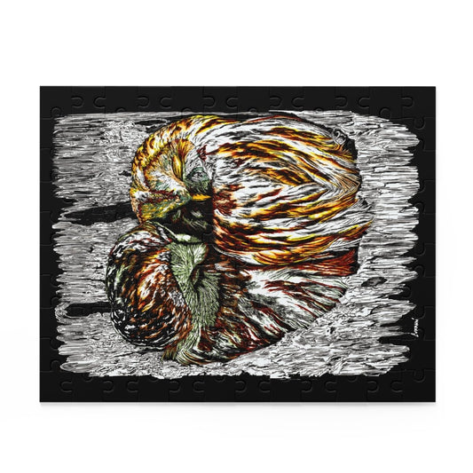 Cozy Owls Puzzle - 500 Pieces for Nature Lovers - Curran Artworks