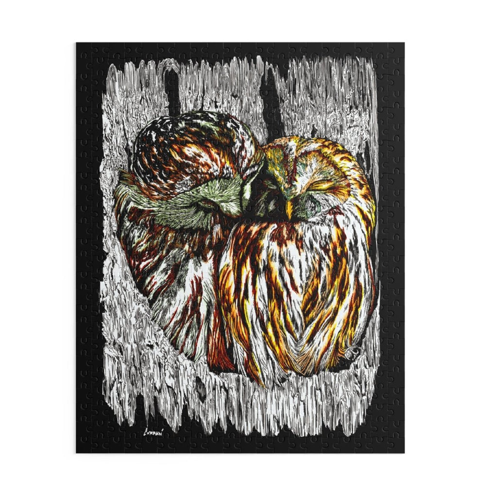 Cozy Owls Puzzle - 500 Pieces for Nature Lovers - Curran Artworks