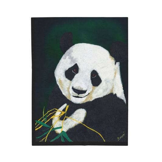 Cozy Panda Velveteen Plush Blanket - Perfect for Animal Lovers - Curran Artworks