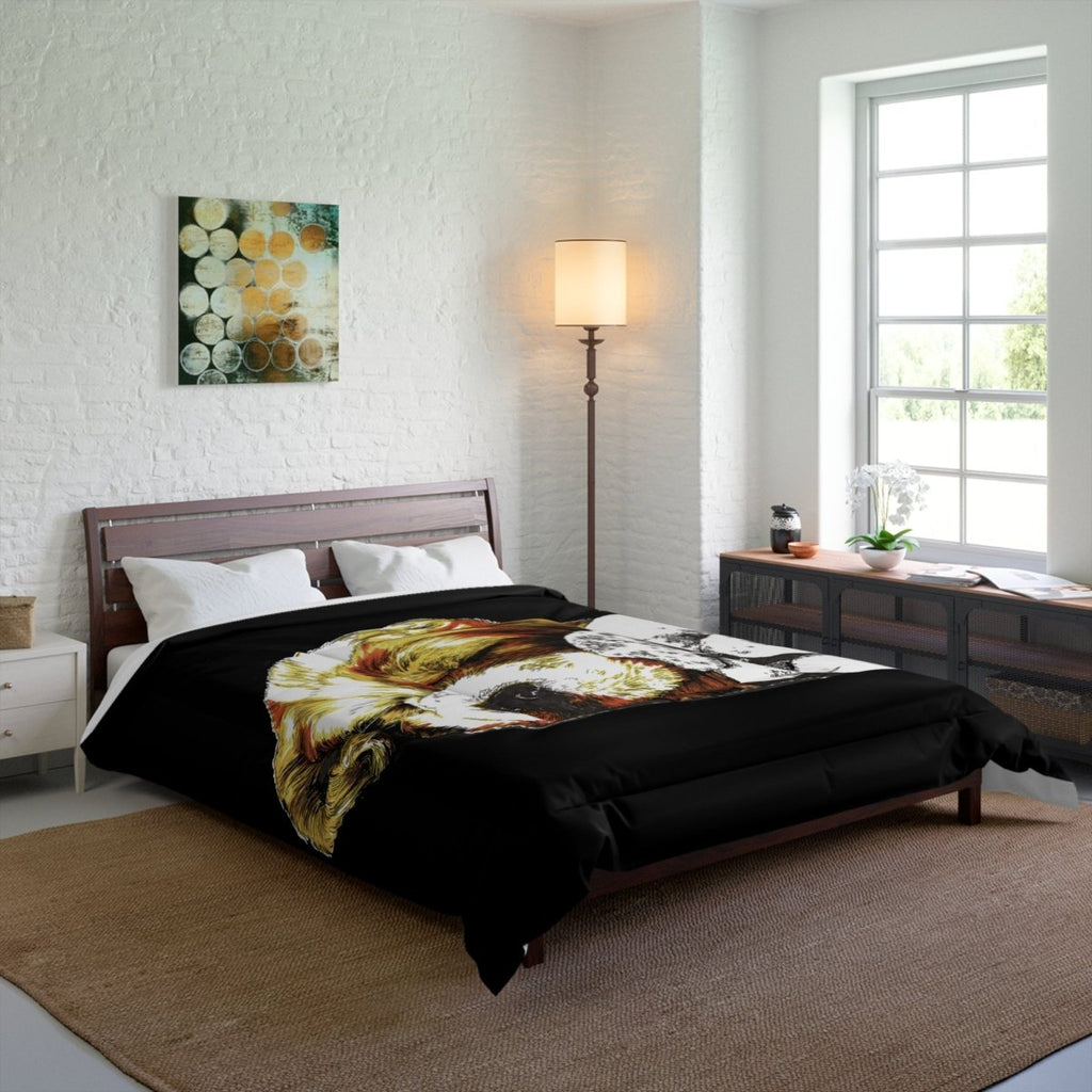 Cozy Pet Lovers Comforter with Sleepy Dogs Design - Curran Artworks