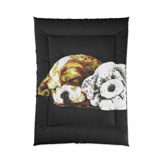 Cozy Pet Lovers Comforter with Sleepy Dogs Design - Curran Artworks