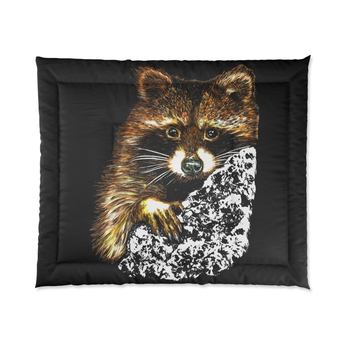 Cozy Raccoon Comforter | Wildlife - Inspired Bedding for Animal Lovers - Curran Artworks