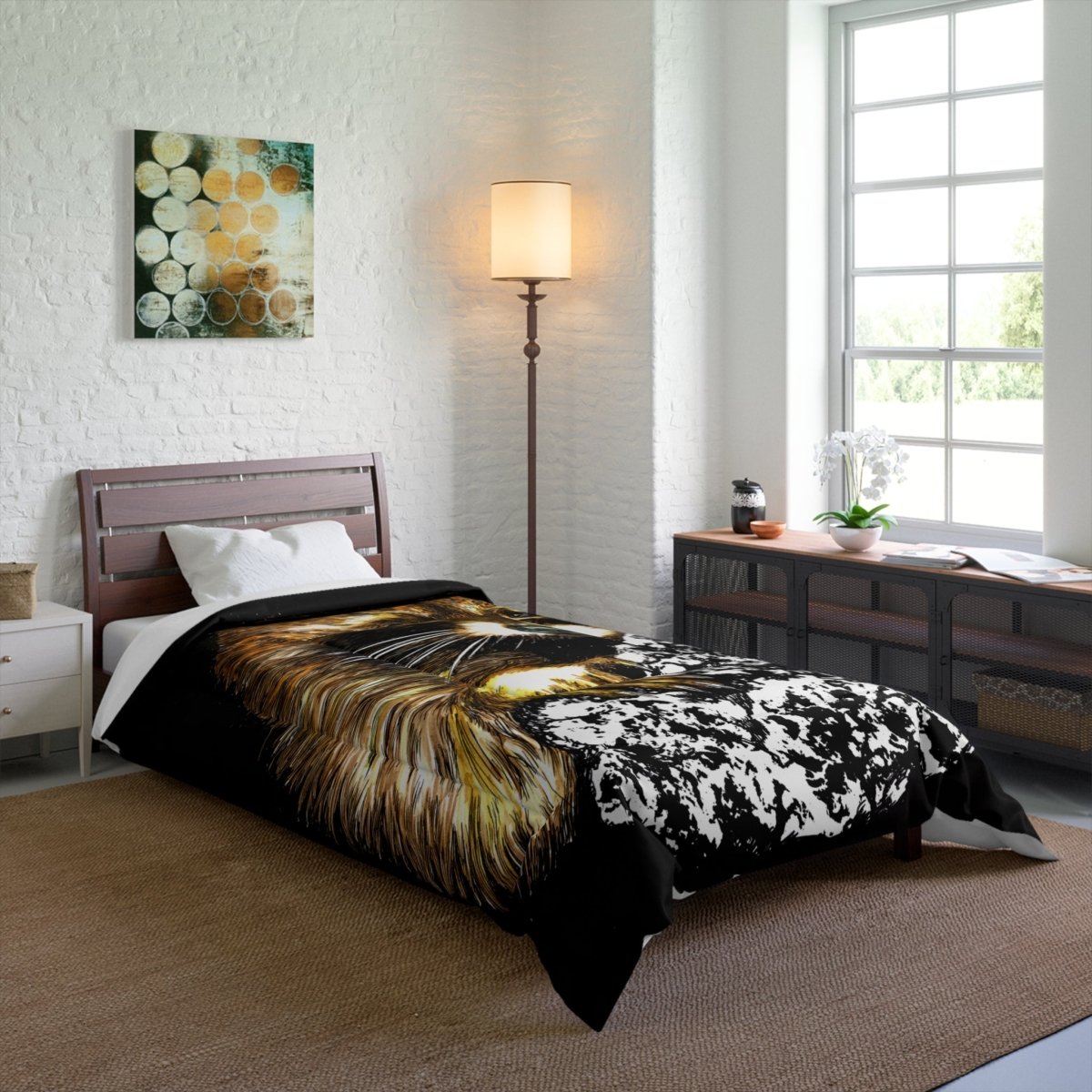 Cozy Raccoon Comforter | Wildlife - Inspired Bedding for Animal Lovers - Curran Artworks