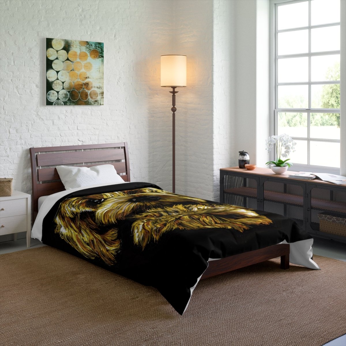 Custom Dog Comforter - Cozy Bedding for Pet Lovers - Curran Artworks