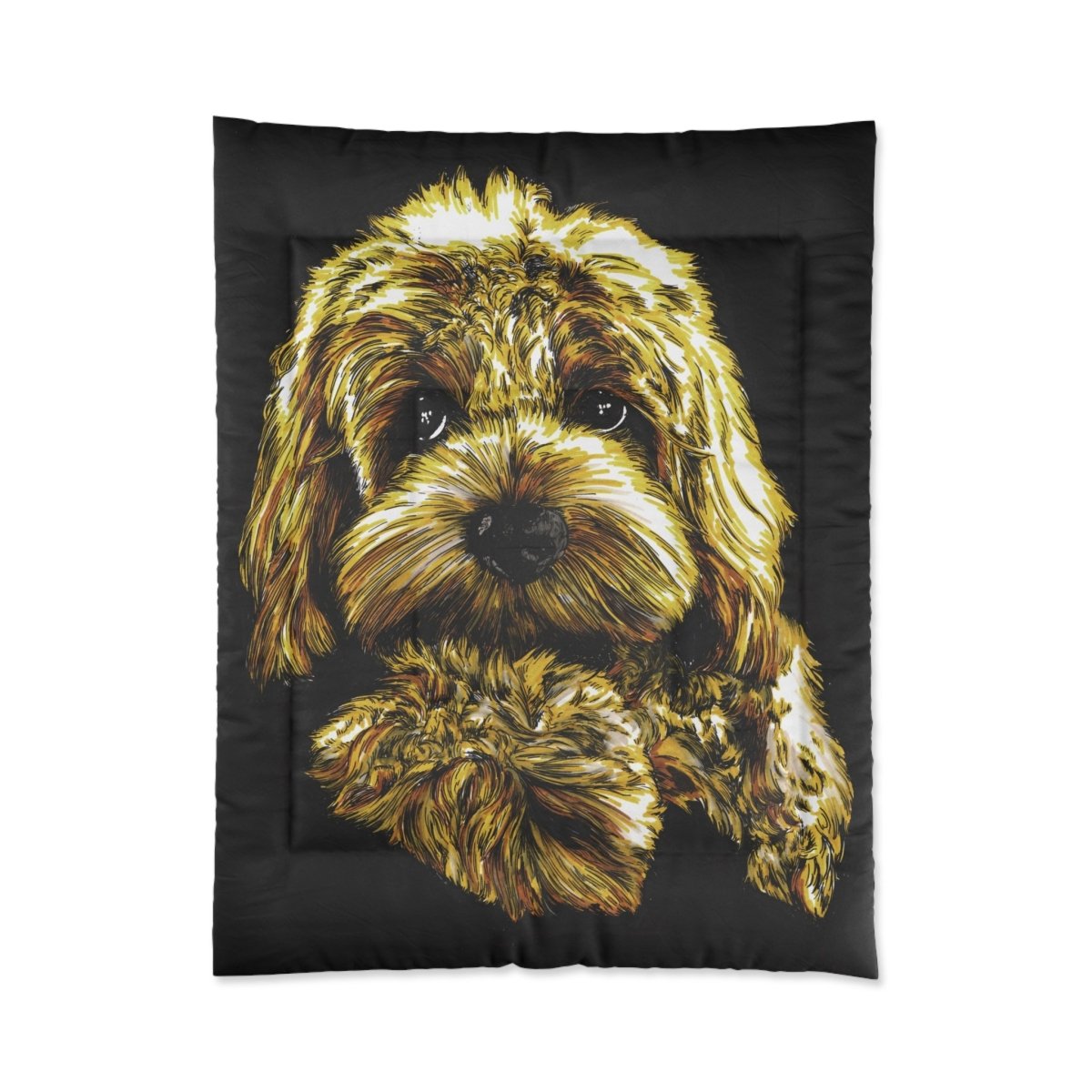 Custom Dog Comforter - Cozy Bedding for Pet Lovers - Curran Artworks