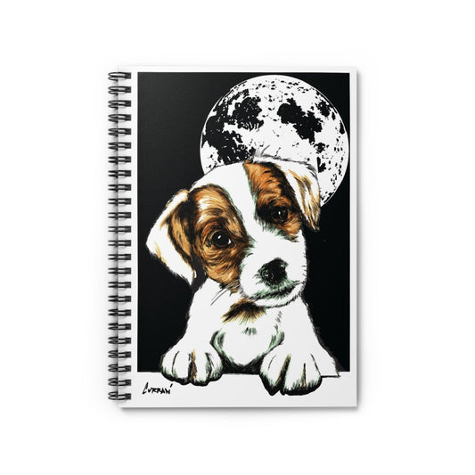 Cute Beagle Puppy Spiral Notebook - Ruled Lines for Pet Lovers - Curran Artworks