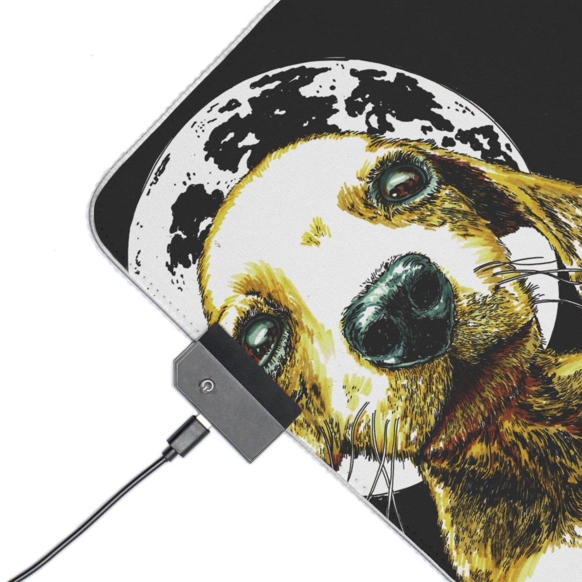 Cute Puppy LED Gaming Mouse Pad - Perfect for Pet Lovers and Gamers - Curran Artworks