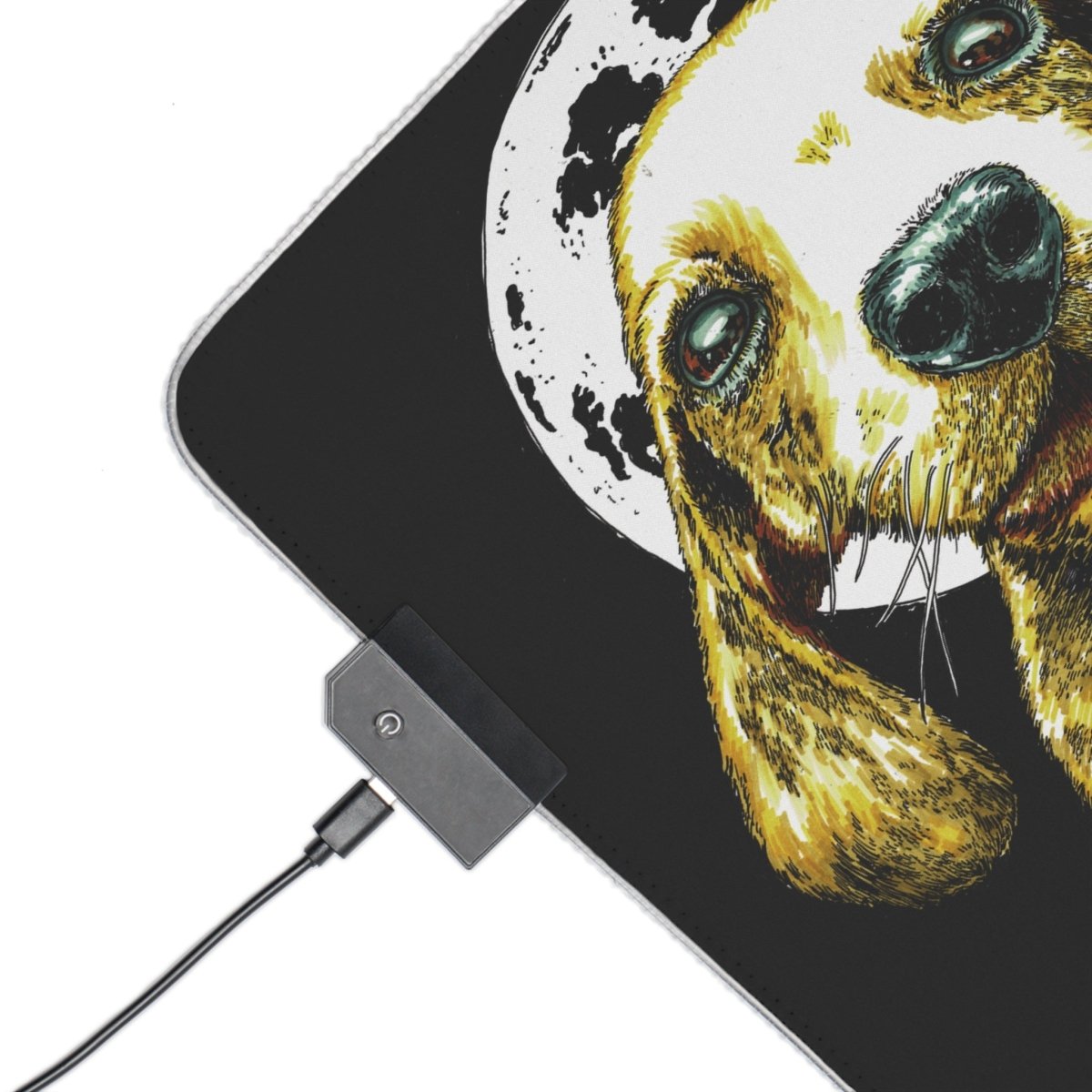 Cute Puppy LED Gaming Mouse Pad - Perfect for Pet Lovers and Gamers - Curran Artworks