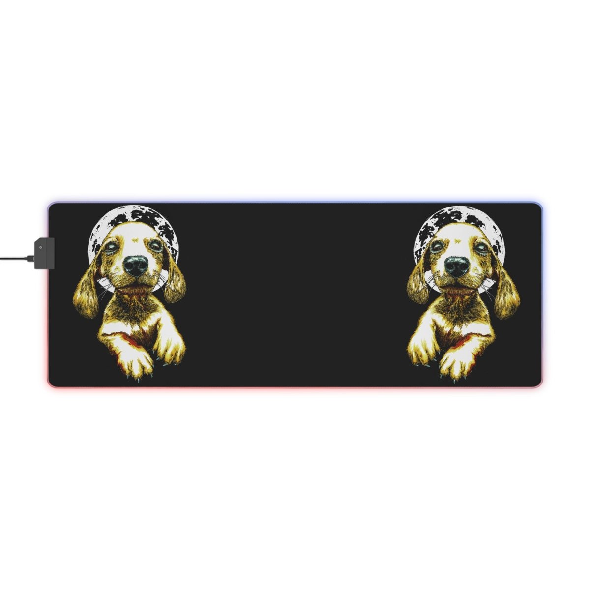 Cute Puppy LED Gaming Mouse Pad - Perfect for Pet Lovers and Gamers - Curran Artworks