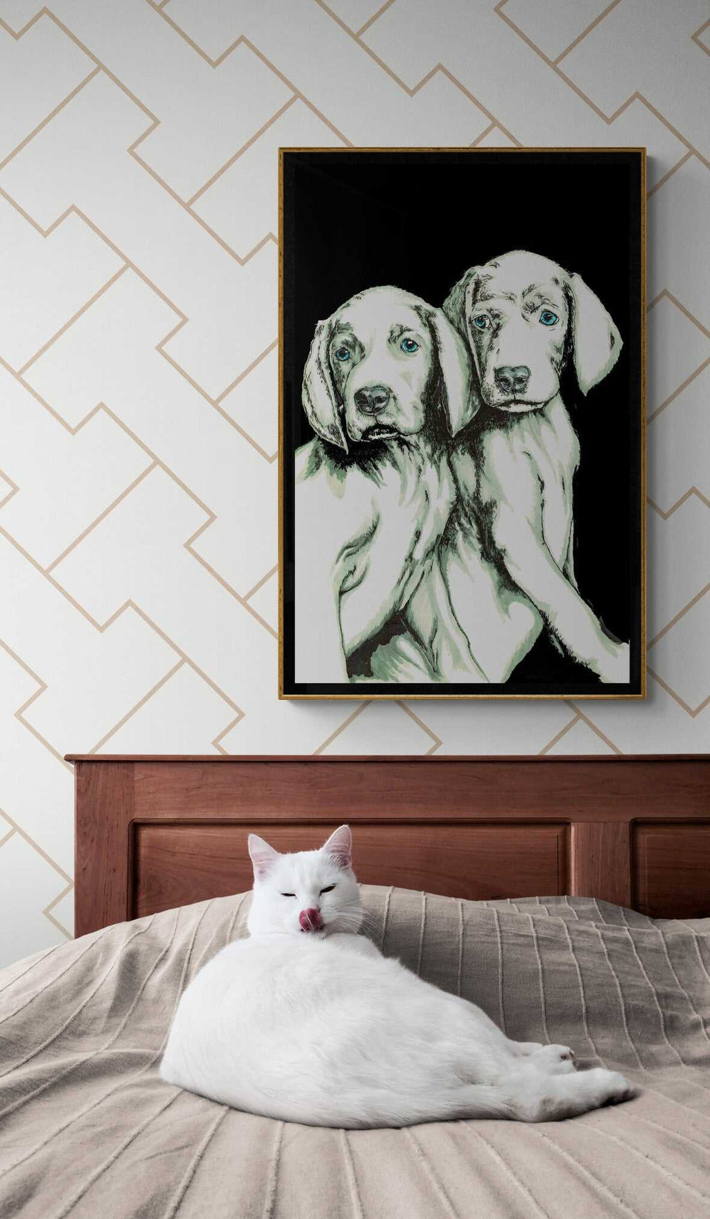 Puppy 1 Wall Art Poster by Artist Kris Curran
