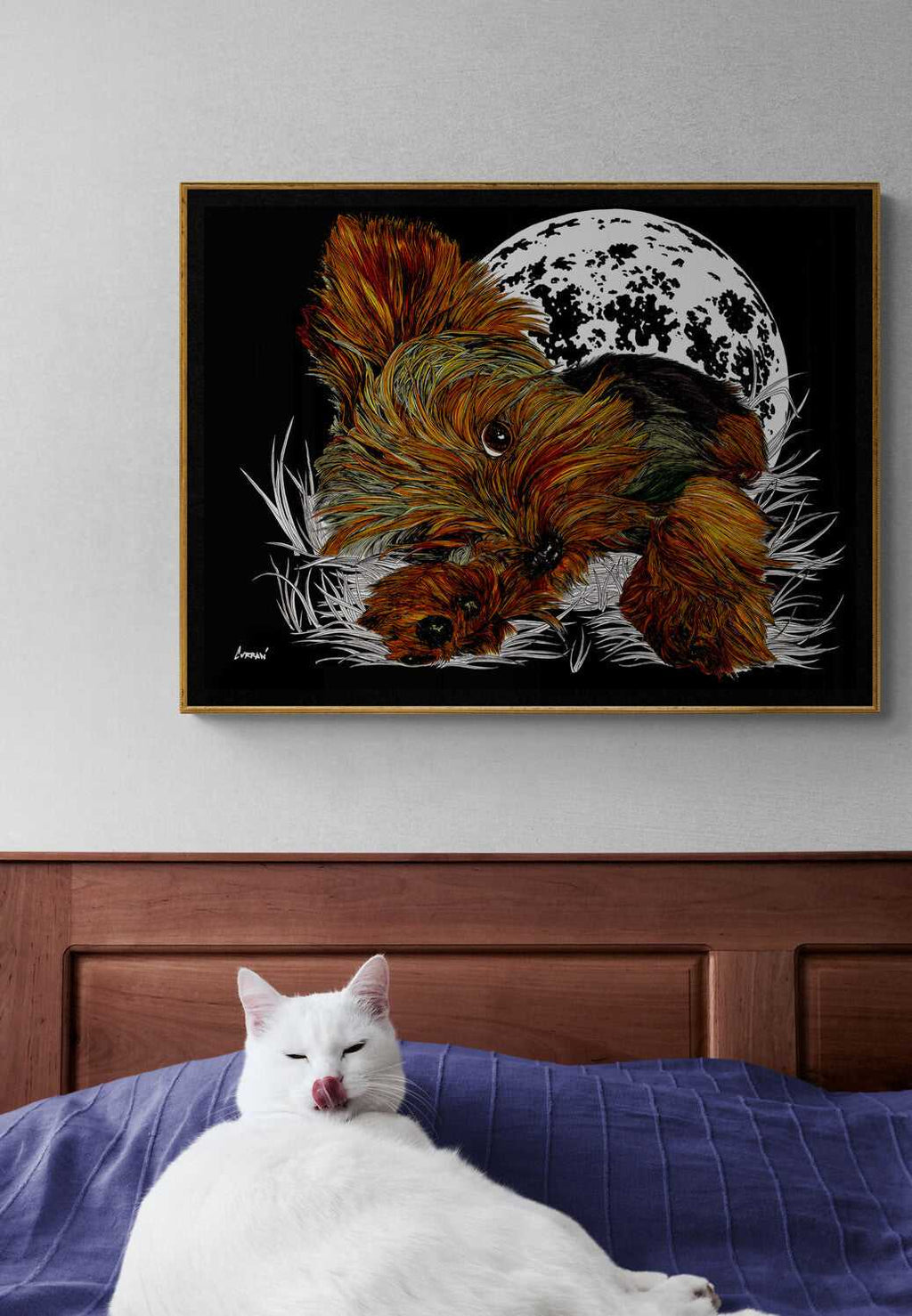 Discover the charm of Yorkie Terrier 1 Original Wall Art Poster - the perfect addition to your home decor. Limited stock available!