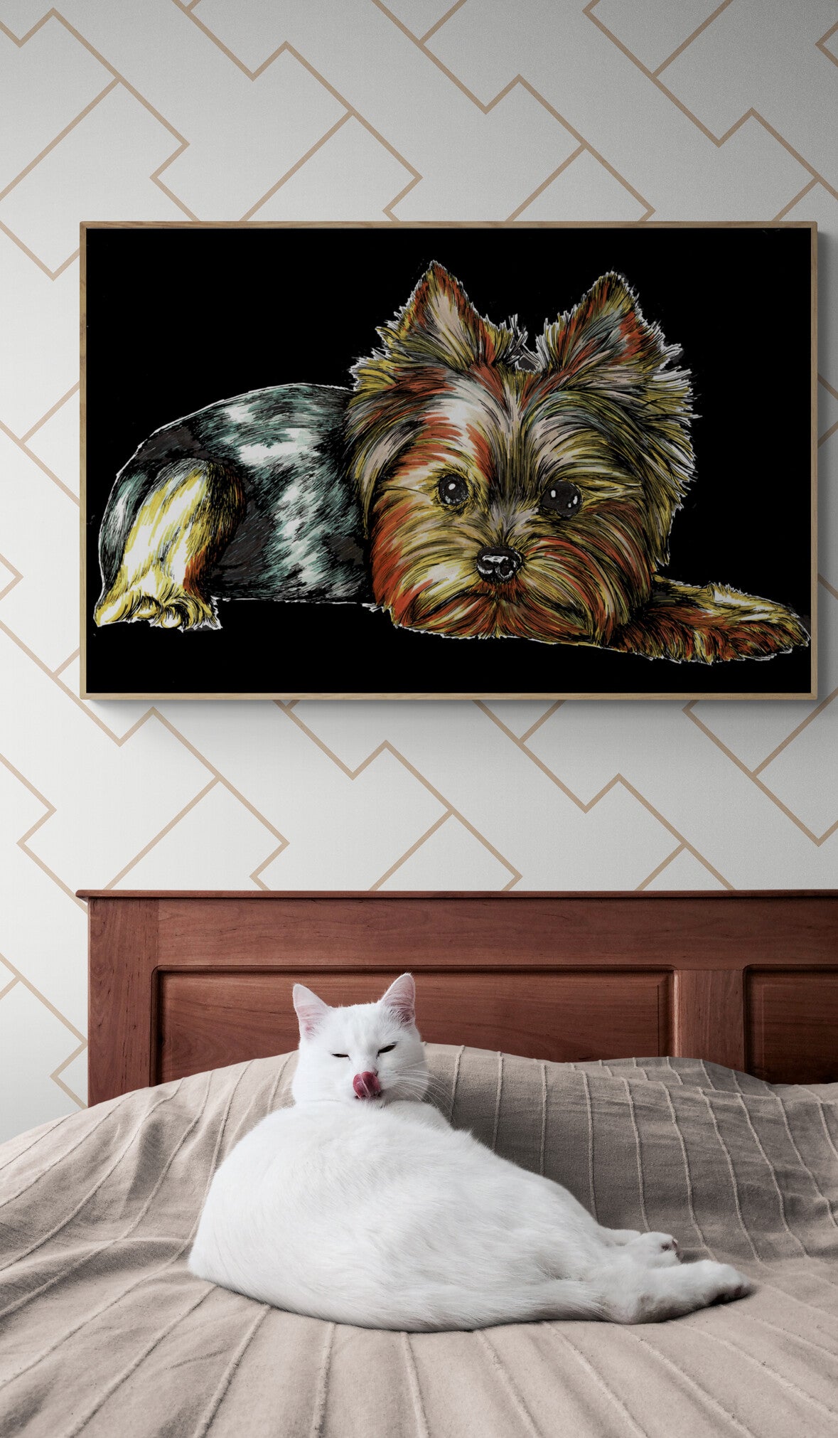 Yorkie Terrier 2 Wall Art Poster