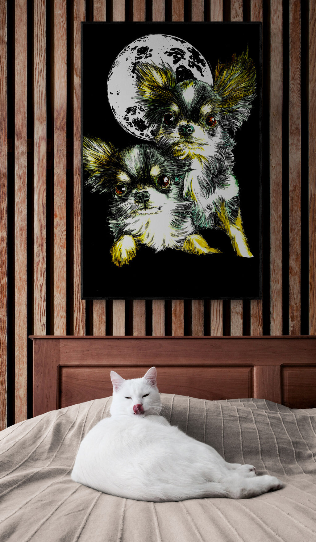 Chihuahua Original Hand Drawn Wall Art by Kris Curran