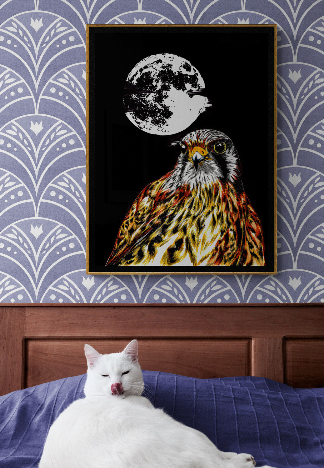 Falcon Original Hand Drawn Wall Art Poster