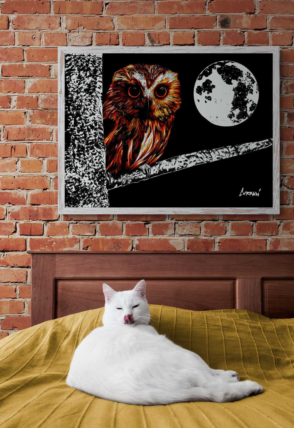 Owl 1 Original Hand Drawn Wall Art Poster