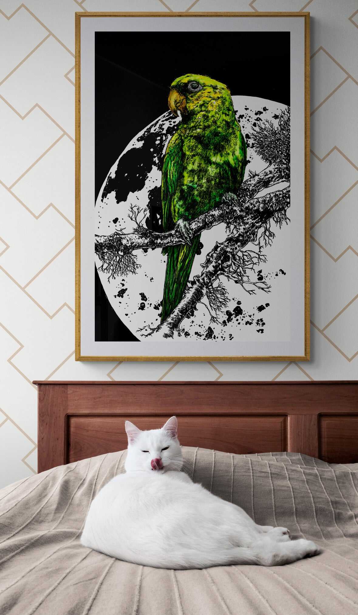 Parrot 1 Original Hand Drawn Wall Art Poster