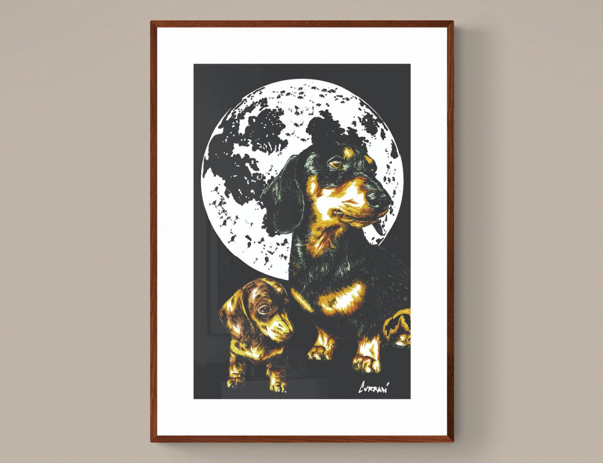 Dachshund Digital Art Download by Kris Curran