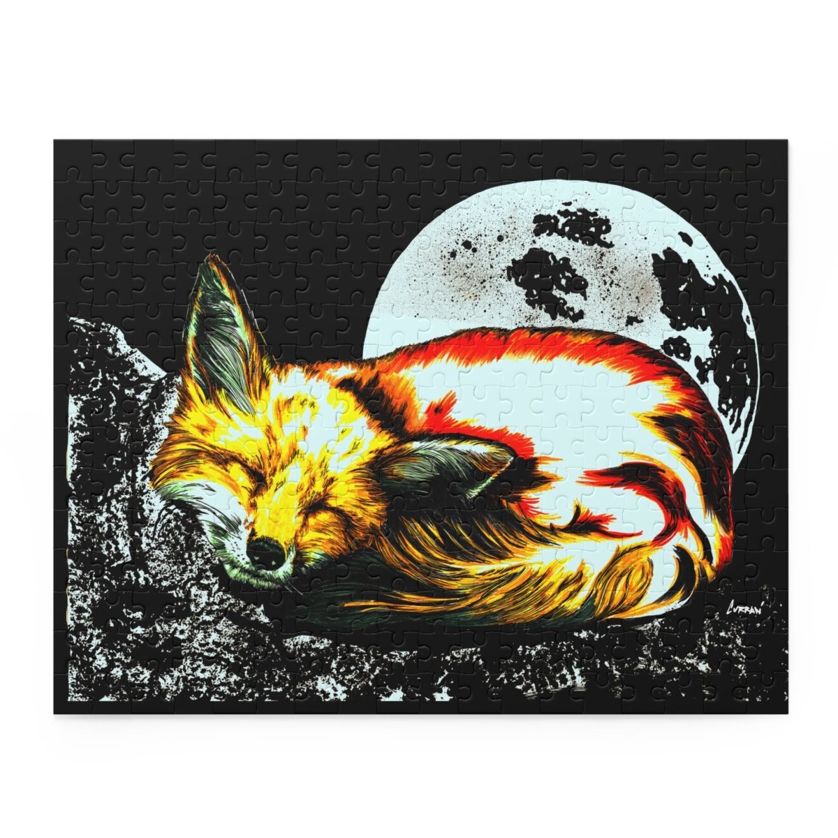 Dreamy Fox Moon Puzzle - 120, 252, 500 Pieces - Curran Artworks