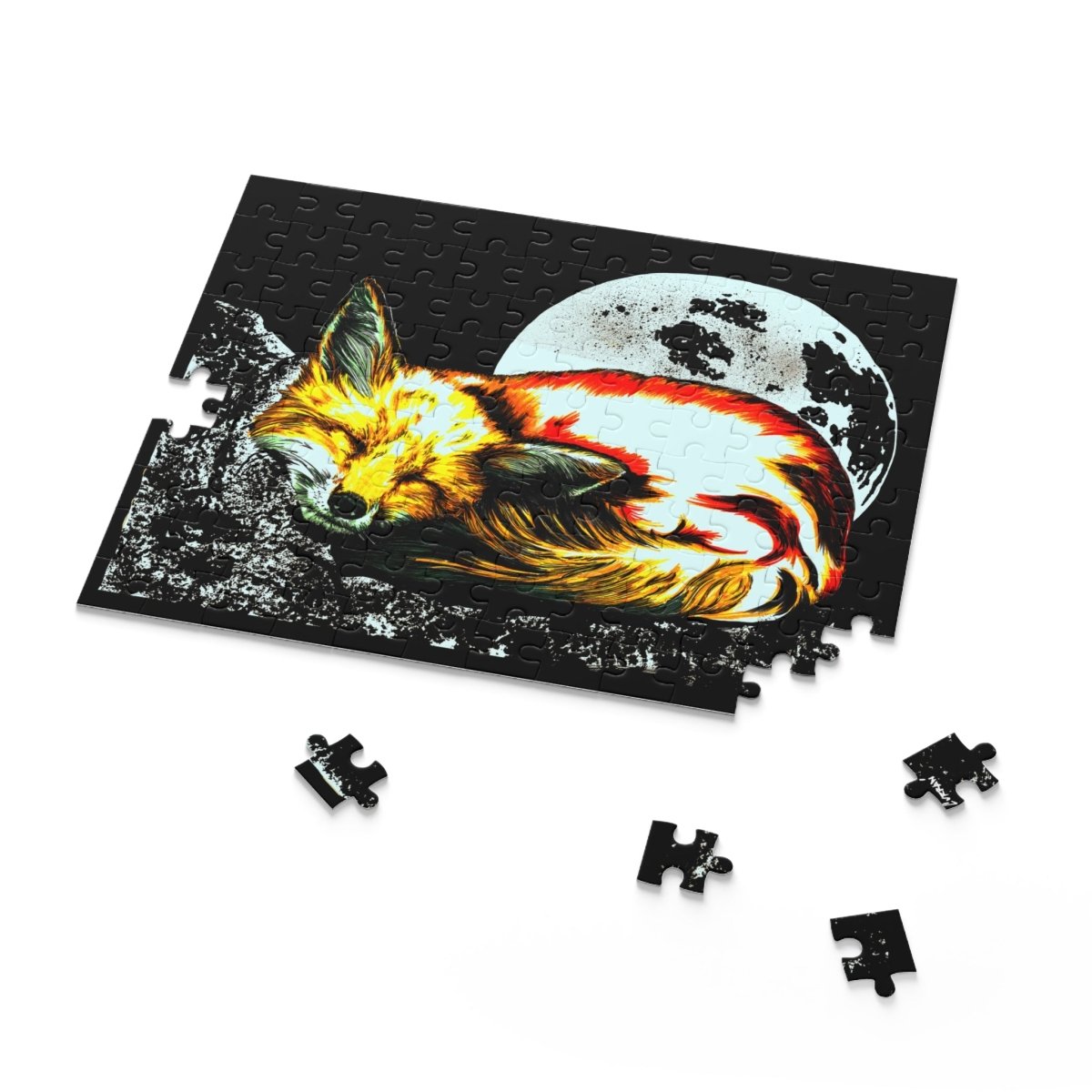 Dreamy Fox Moon Puzzle - 120, 252, 500 Pieces - Curran Artworks